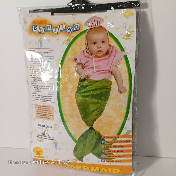 Sz0-9 months Lil mermaid  costume - Picture 1 of 4